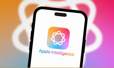 Apple Intelligence logo on an iPhone.