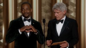 ‘Captain America’s Anthony Mackie Sends Love To Fellow Marvel & ‘Avengers’ Star Sebastian Stan At Golden Globes: “We’re Still Friends”