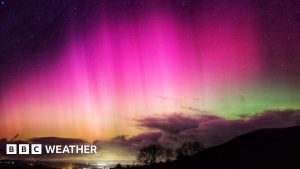 Aurora shines on New Year Day display across the UK