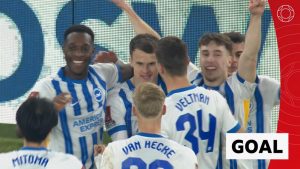 Watch: March scores 'perfect goal' to seal Brighton win