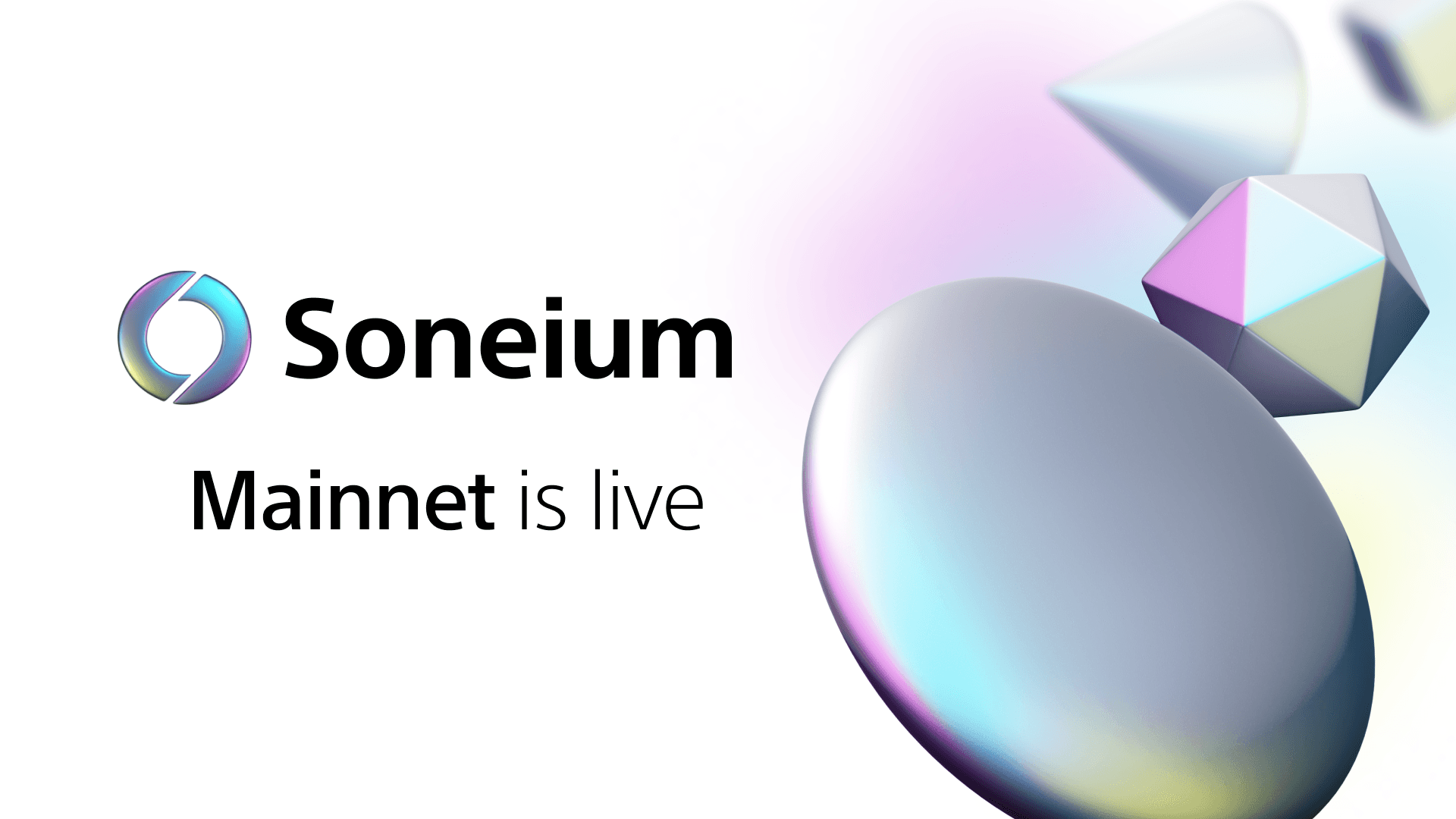 Soneium blockchain mainnet launch announcement, Web3 advancements by Sony