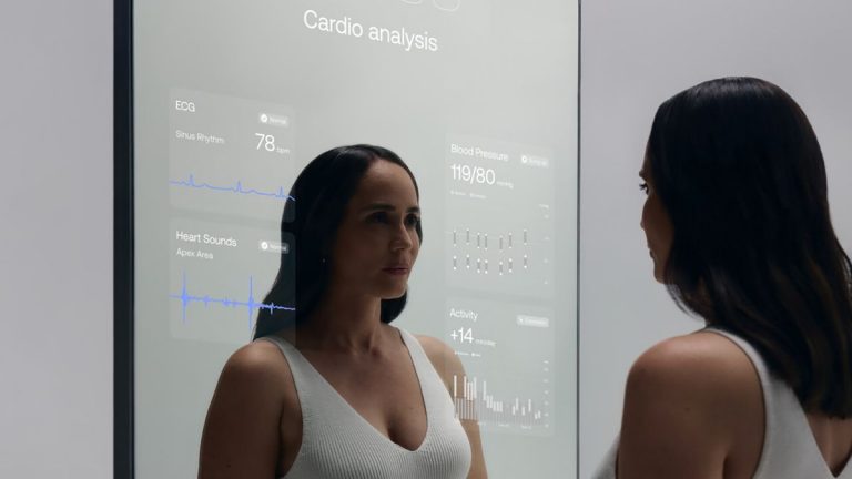 The new Withings Omnia smart mirror promises to give you a full-screen scan of your health