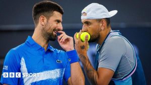 Novak Djokovic and Nick Kygrios narrowly beaten in doubles at Brisbane International