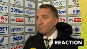 Rodgers says lead maybe 'took Old Firm edge off' for Celtic