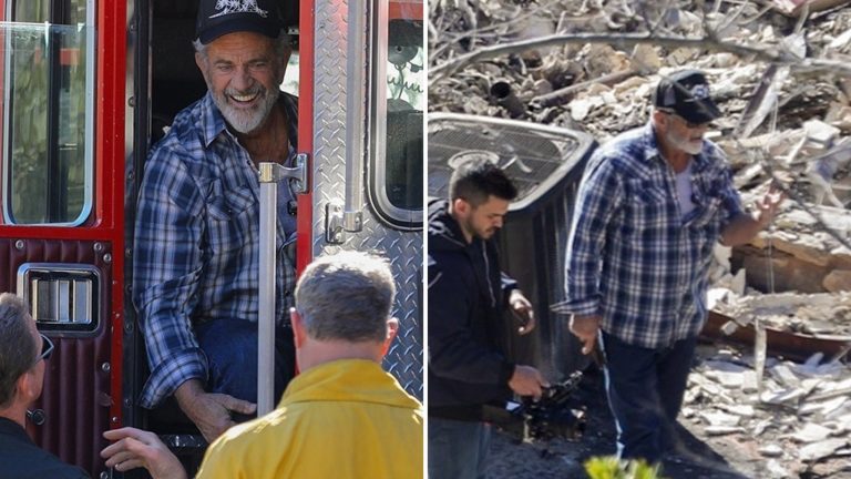 Mel Gibson Surveys Malibu Home Torched By Wildfires