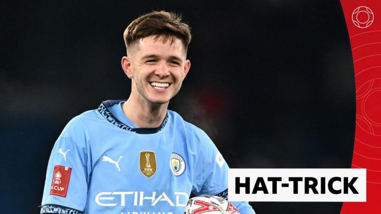 McAtee scores second-half hat-trick for Man City