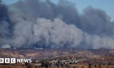 New fast-growing blaze erupts near Los Angeles