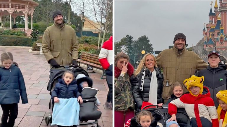 Tyson Fury Goes To Disney With Wife, 7 Kids After Boxing Retirement