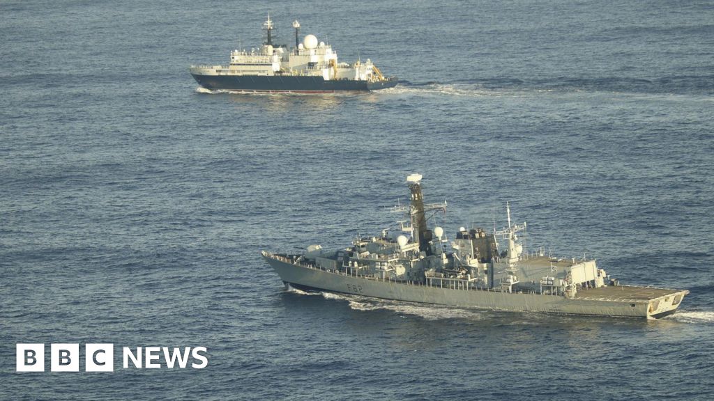 Minister warns Putin over Russian spy ship in UK waters