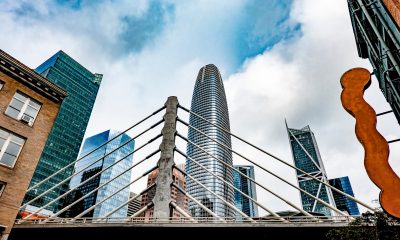 Looking up at Skyscrapers in San Francisco