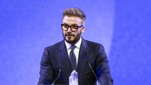 David Beckham says ‘girls are held back’ in awards ceremony speech in Davos | UK News