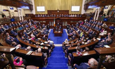 Handout photo issued by Maxwells of TDs in The Dail ahead of the vote on the nomination of Micheal Martin as Taoiseach. Picture date: Wednesday January 22, 2025. Fergal Phillips/Maxwells/PA Wire