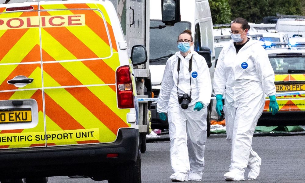 Police at the scene of the Southport attack on 29 July 2024. Pic: PA