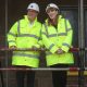 Prime Minister Sir Keir Starmer and Deputy Prime Minister Angela Rayner during a visit to a construction site in Cambridge, as the government announces major planning reforms to get Britain building. Pic: PA