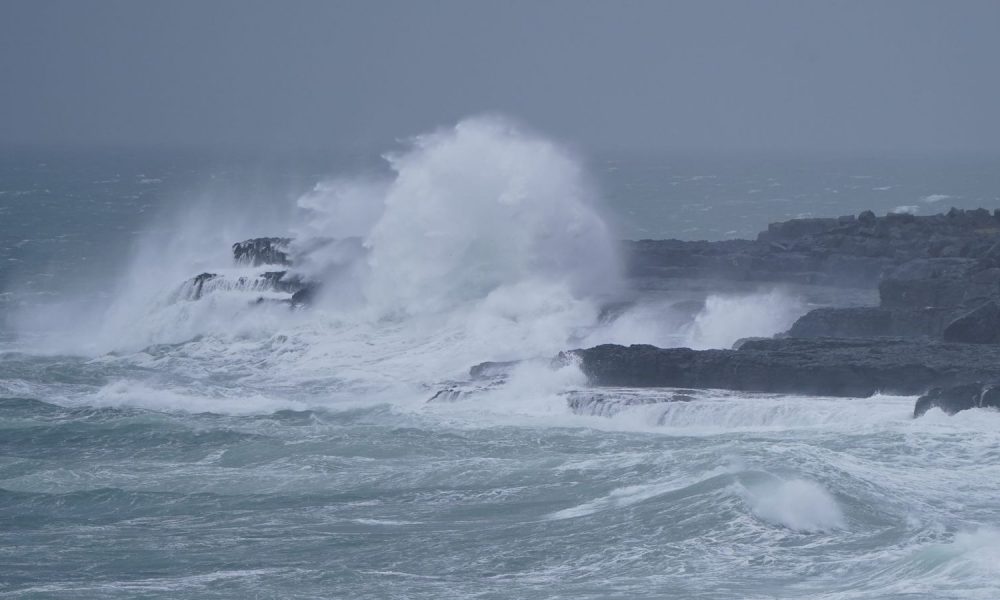 High Atlantic swells at Fanore, County Clare in the Republic of Ireland as Storm Jocelyn hits. Efforts to restore power to customers after Ireland was battered by Storm Isha are continuing, with warnings of further disruption to come from Storm Jocelyn. The latest storm is expected to bring gusts of up to 65mph from around 4pm. Picture date: Tuesday January 23, 2024.