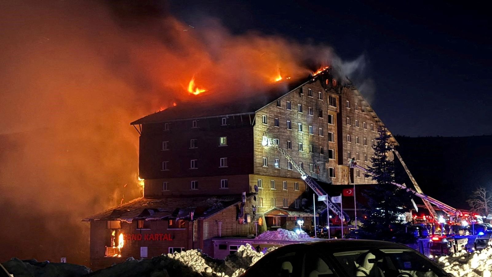 Hotel fire at popular ski resort in Turkey kills at least 66 people, interior minister says | World News