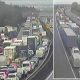 Motorway chaos sees drivers stuck in hours-long delays as Storm Eowyn batters UK