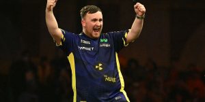 Luke Littler explains changing darts and performs U-turn after winning start at Bahrain Masters