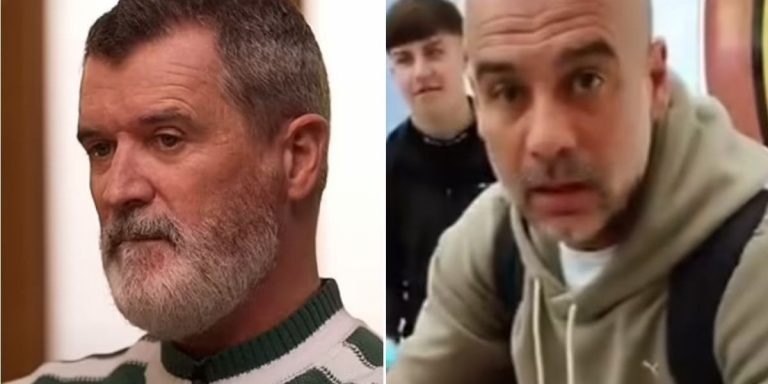 Roy Keane reacts to video of raging Pep Guardiola after Man City boss blasted autograph hunters