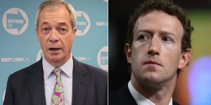 Nigel Farage rejoices as Facebook rolls out free speech changes just days after Nick Clegg’s exit: ‘Woke has just died!’