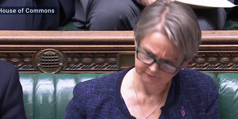 Yvette Cooper shakes head in disbelief as she’s quizzed in Commons over Southport failings