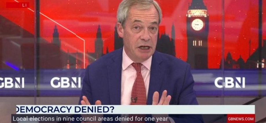 Nigel Farage launches scathing attack on voters being 'denied' local elections