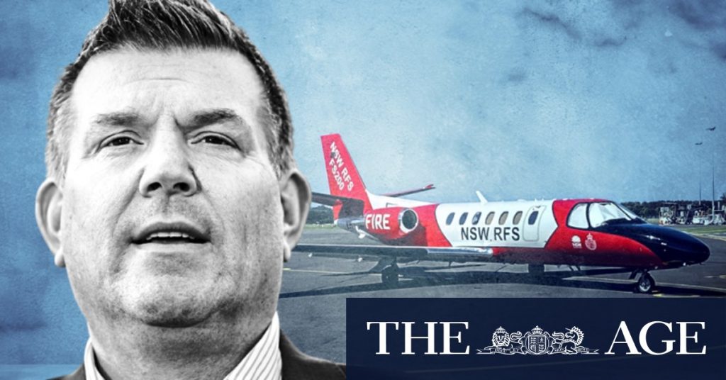 NSW Nationals leader to RFS jet to Hunter Valley winery