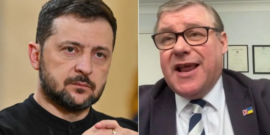 Tory MP slams Putin as 'barbarian' and declares Zelensky 'hero' ahead of crucial Ukrainian peace talks