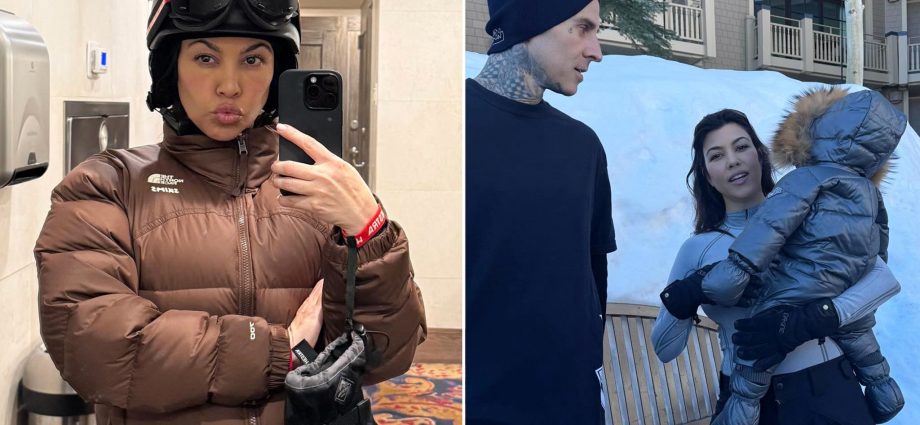 Kourtney Kardashian Shares Snowy Family Spring Break Road Trip