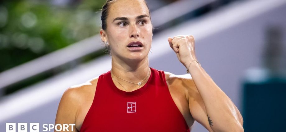 Miami Open 2025: Aryna Sabalenka beats Jasmine Paolini to reach final