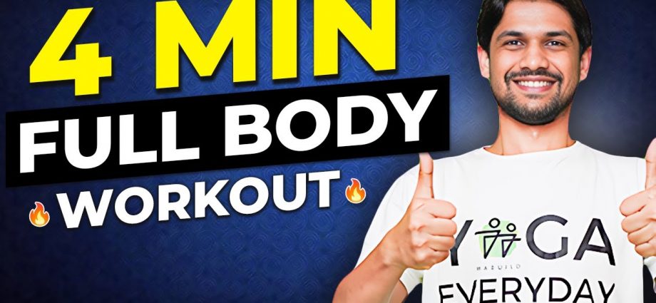 Daily 4-Minutes Workout to Stay FIT | TABATA | Saurabh Bothra