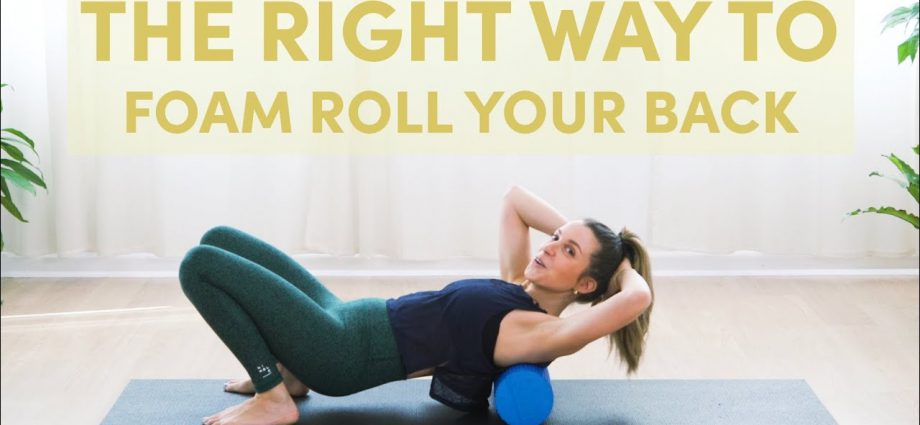 How to Foam Roll Your Upper-Back to Melt Tension Away | The Right Way | Well+Good