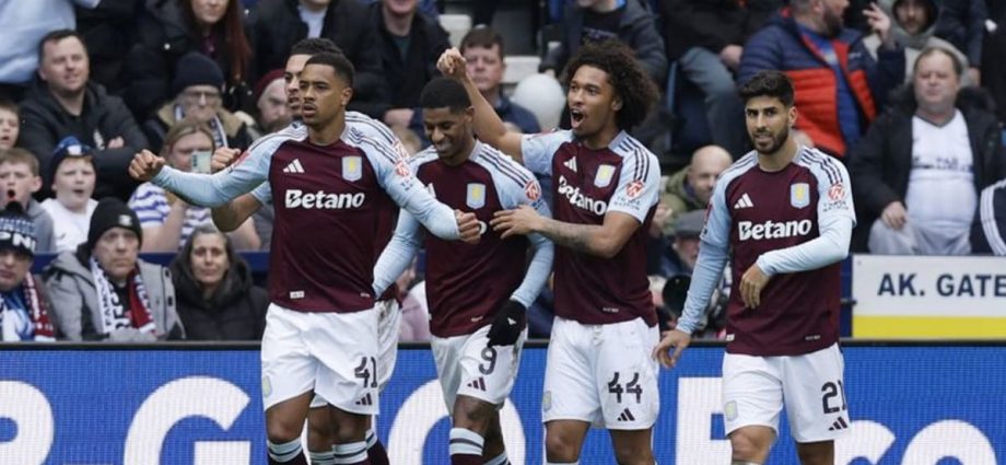 Rashford double fires Aston Villa into FA Cup semi-finals