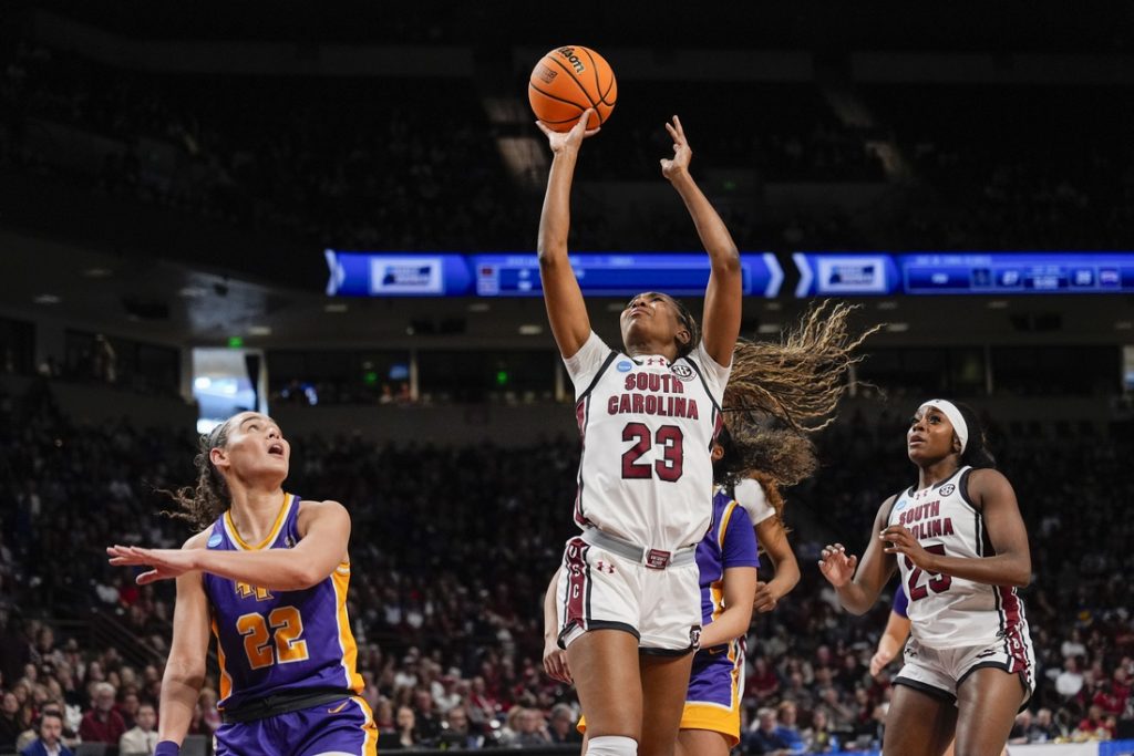 Women's NCAA Birmingham 2 roundup: Top seed South Carolina crushes Tennessee Tech