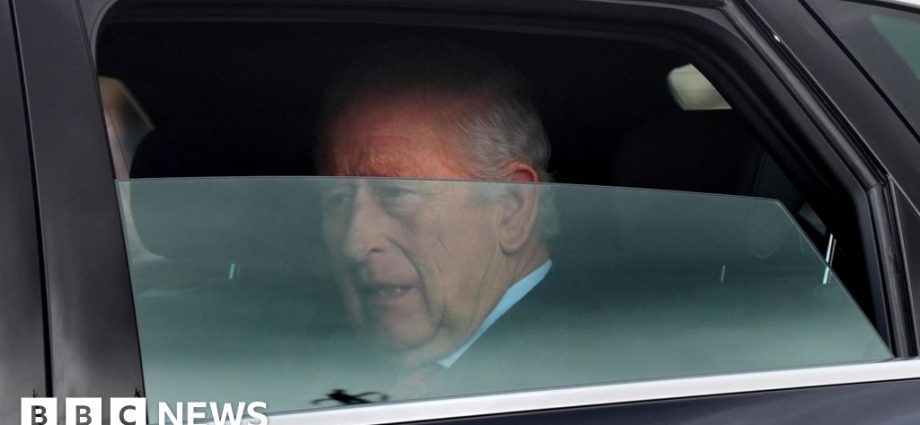 King Charles seen for first time after short hospital visit