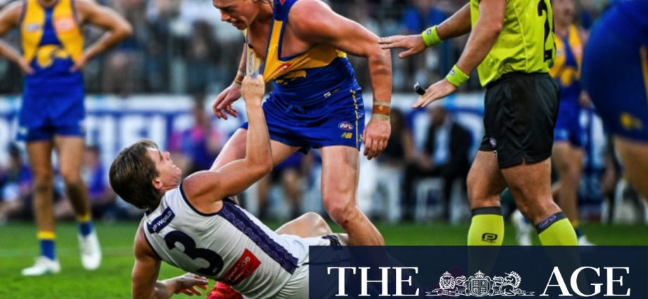 Josh Rachele taken off after nasty knock in Adelaide Crows’ win over North Melbourne Kangaroos