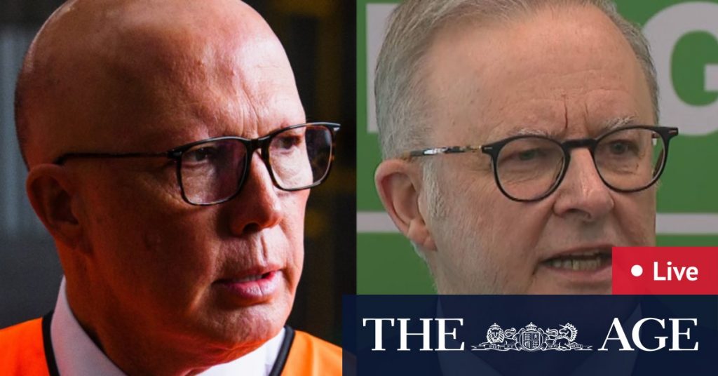 Labor, Coalition Australia election polls; Peter Dutton, David Littleproud in Queensland; Anthony Albanese spruiks Perth hospital funding