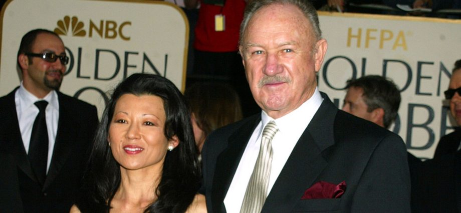 Gene Hackman & wife Betsy Hackman during The 60th Annual Golden Globe Awards - Arrivals at The Beverly Hilton Hotel in Beverly Hills, California, United States.