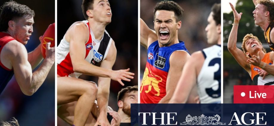Melbourne Demons v Gold Coast Suns, St Kilda Saints v Richmond Tigers, Hawthorn Hawks v GWS Giants, Brisbane Lions v Geelong Cats scores, results, fixtures, teams, tips, games, how to watch
