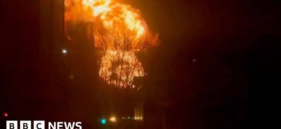 Large fire breaks out at substation near Heathrow Airport