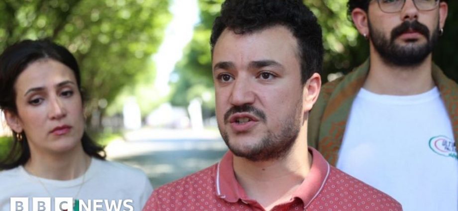 Pro-Palestinian student protester detained by US immigration officials, says lawyer