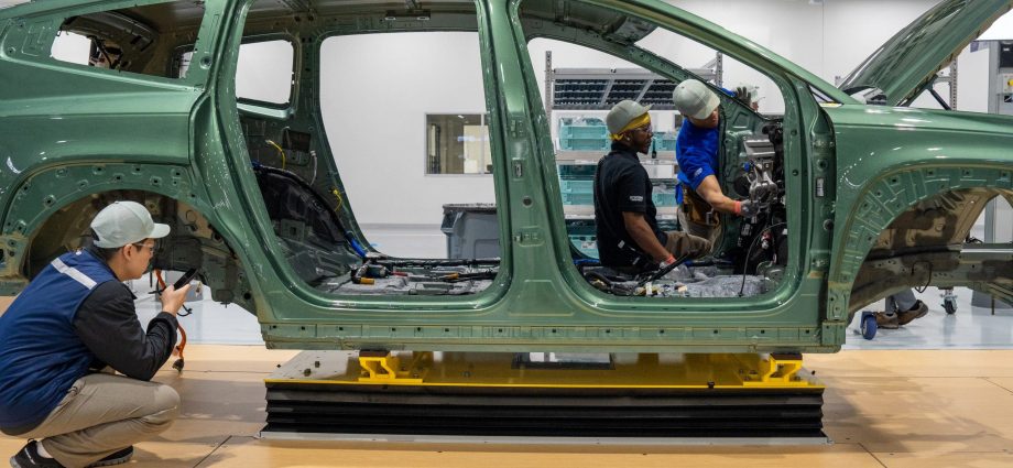 Hyundai's first three-row electric SUV is under production in Georgia