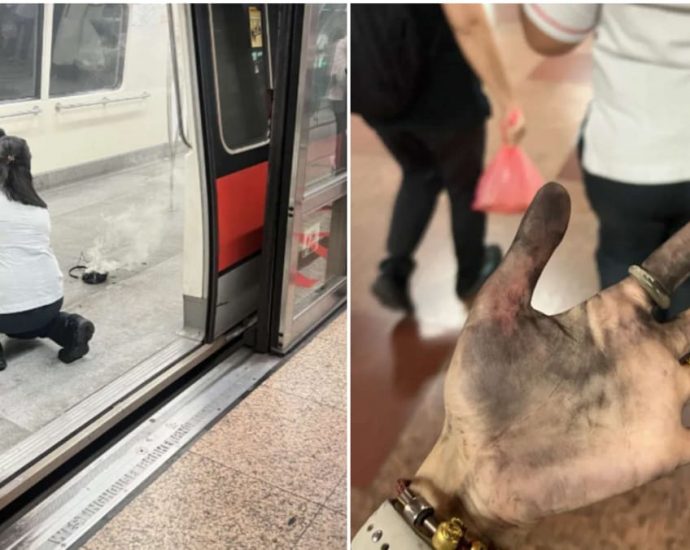 Power bank catches fire in MRT train, affecting passengers at Raffles Place station