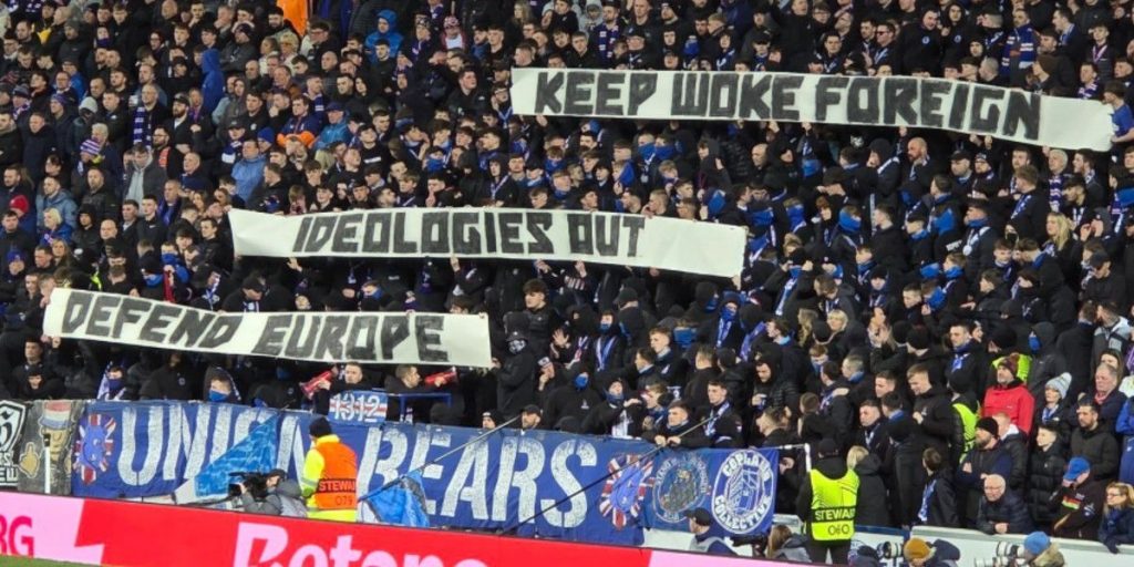 Rangers handed huge fine by UEFA for 'anti-woke' banner as Scottish club make threatening statement to fans