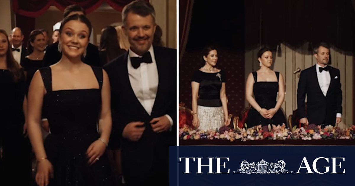 Princess Isabella stuns in black ball gown as she arrives at her 18th birthday celebration