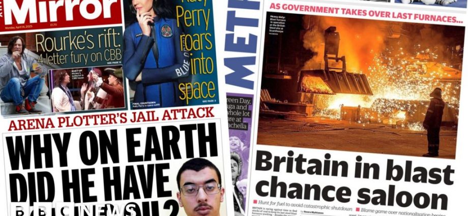 'Blast chance saloon' and 'Katy roars into space'