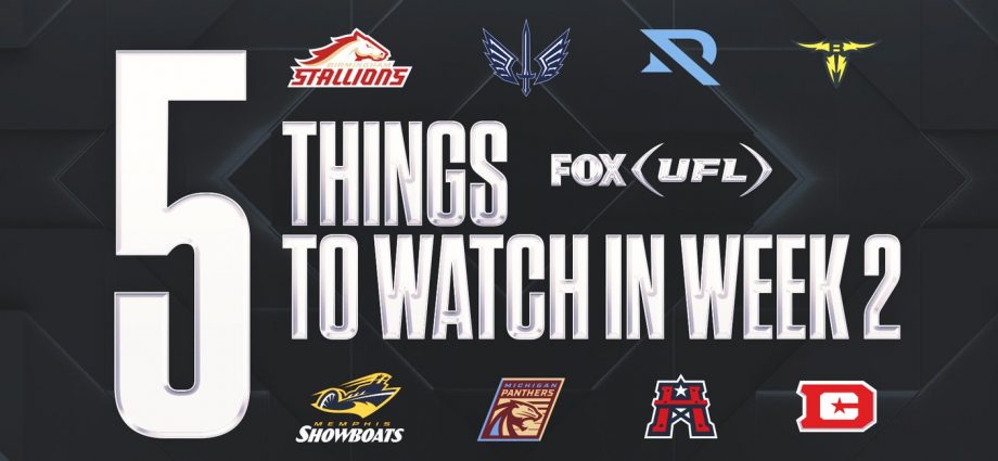 Five things to watch for in Week 2 of the 2025 UFL season