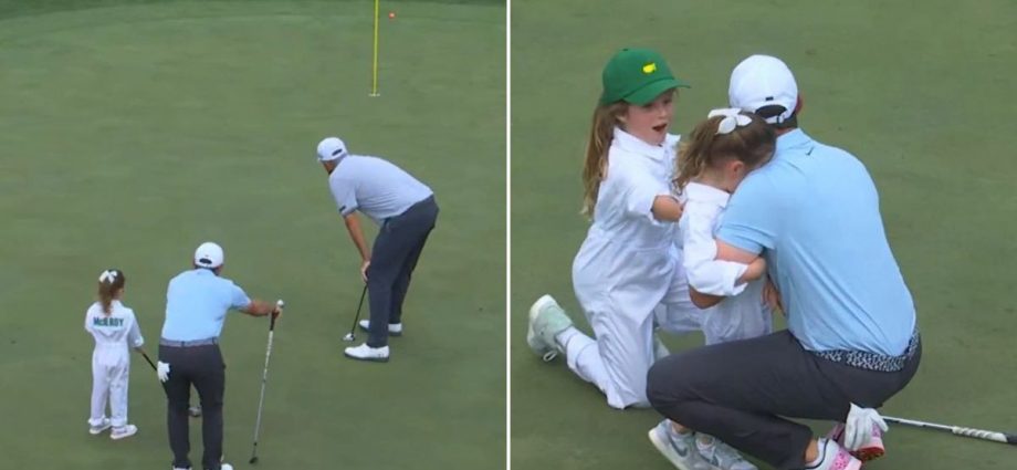 Rory McIlroy's daughter Poppy, 4, sinks incredible Masters putt as wife Erica Stoll shows united front