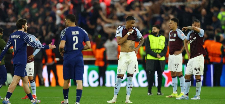 Aston Villa heartbroken after Champions League exit despite PSG comeback victory
