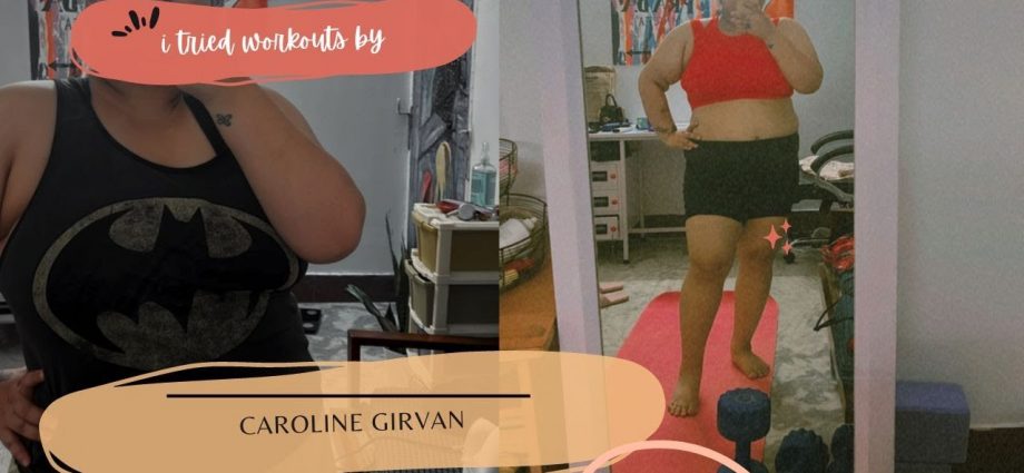 i tried doing Caroline Girvan workouts at home + PCOD update